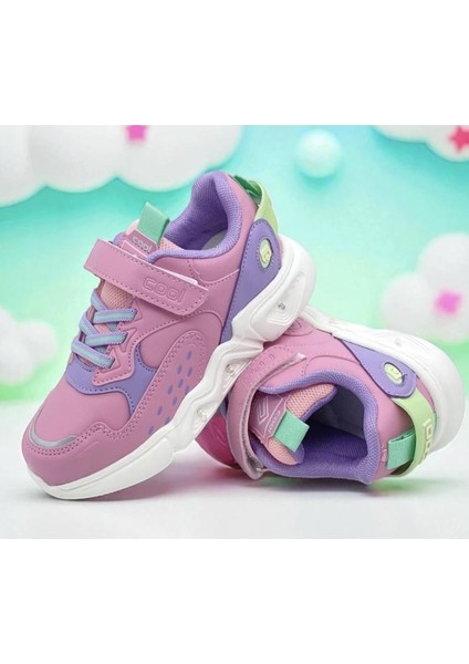 Cool Valery-Ptk 26/30 Çocuk Işıklı Taban Cırtlı Sneaker Spor Ayakkabı