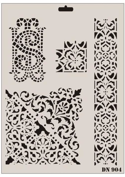 Rich Dantel Seri DN-904 Stencil 35X25 cm