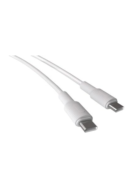 Type C-C Power Delivery Hızlı Şarj Kablosu, Beyaz Kablo, Beyaz/beyaz Uçlar (150 Cm) modelleri