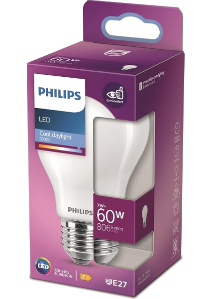 LED Classic 60W E27 Cdl A60 Fr Nd Srt4