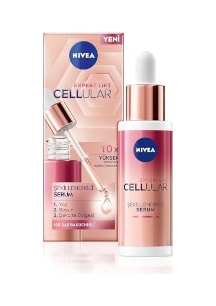 Nıvea Cellular Expert Lift Doğal Retinol Alternatifi Saf Bakuchiol Içeren, Kolajen Tetikleyici Kırışıklık Karşıtı Cilt Serumu 30 ml fiyatları