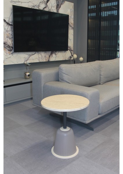 Milano Yan Sehpa Traverten Mdf - Yan Sehpa fırsatları