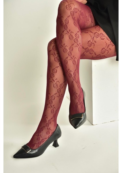 V250521109 Siyah Kalın Topuklu Sivri Burun Kadın Ayakkabı modelleri