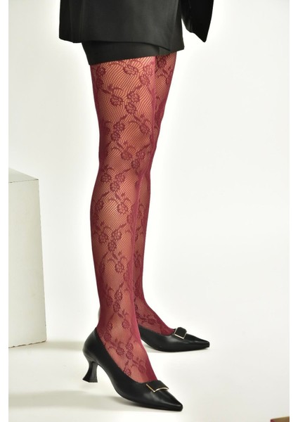 V250521109 Siyah Kalın Topuklu Sivri Burun Kadın Ayakkabı fırsatları