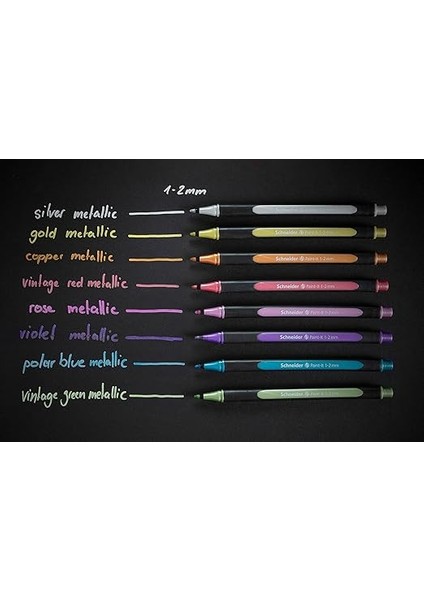 Paint-It Metallicliner 020 (Çizgi Kalınlığı 1-2 Mm, Yüksek Metalik Mürekkep, Hızlı Kurur,%88 Biyo Bazlı Plastik Gövde) 10 Adet, Çeşitli fiyatları