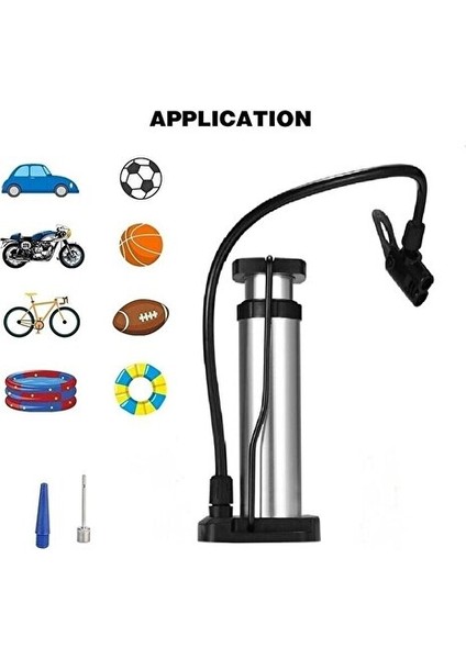 17CM Bisiklet Pompa Alkano Lastik Şişirme Pompası Oto Motor Bisiklet Top Bot Şişirme Pompa Uç Hediye fiyatları
