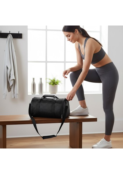 Kedi ve Köpek Taşıma Çantası Kabin Boy Siyah Omuz Askılı