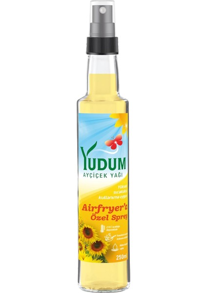 Yudum Ayçiçek Yağı, Sprey, 250 ml