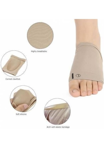 Optana Ayak Çorabı 1 Çift Kumaş Ayak Ark Destek Çorabı Ayak Boşluk modelleri