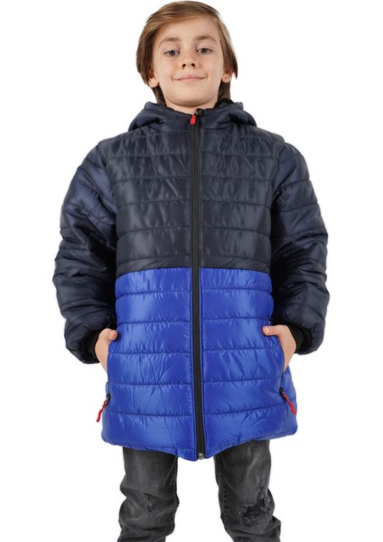 İçi Kürklü Su ve Rüzgar Geçirmez Erkek Çocuk Mont
