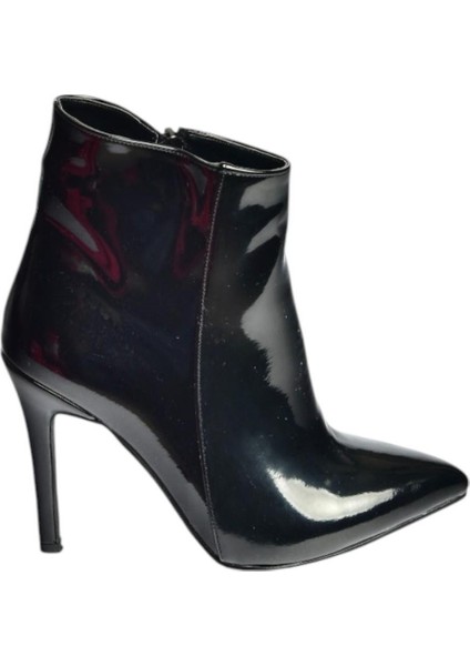 N372524408 Siyah Rugan Ince Topuklu Kadın Bot fırsatları