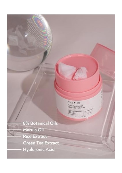 Anyong Makyaj ve Yüz Temizleme Balmı- Pure Radiance Grinding Cleansing Balm (Doğal Yağlar & Yeşil Çay) fiyatları