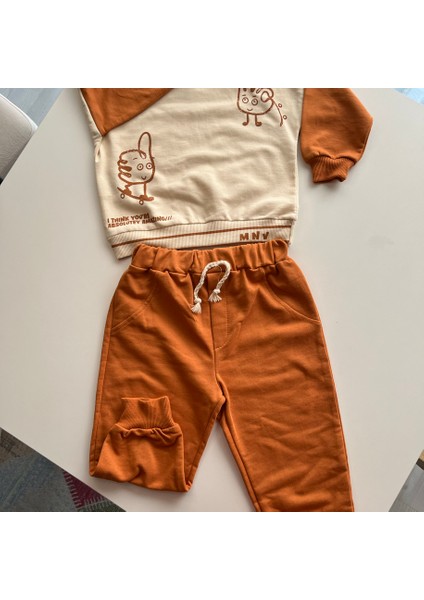 MNV-1047 Erkek Çocuk %100 Pamuk Baskılı Eşofman Takım fiyatları