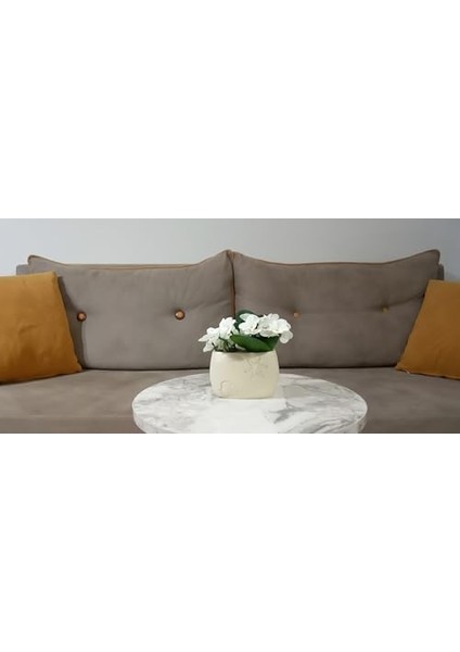 Dahil, Dahil, Çiçek,beyaz Yapay Çiçek, Dekoratif Istiridye Poliresin 10X5X14CM fiyatları