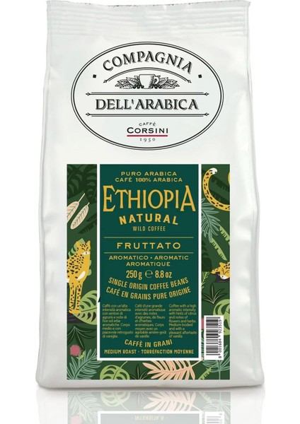 Caffe Corsini ETIYOPYA%100 Arabica Çekirdek Kahve 250GR fiyatları