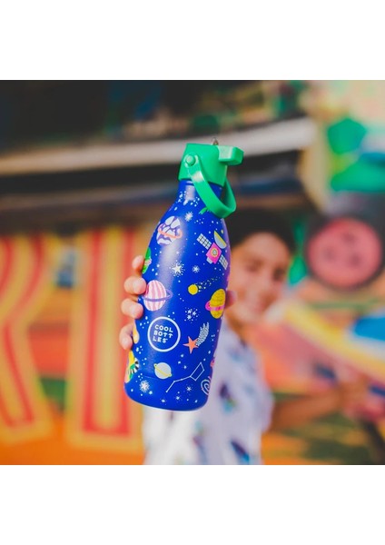 Explorer Serisi Stellar Journey 500ML - Lacivert | Çocuklar Için Paslanmaz Çelik Suluk