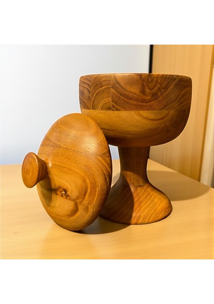 🍯✨ El Yapımı Akasya Ağacından Ahşap Şekerlik indirimleri