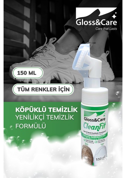 Cleanfit™ Spor ve Tekstil Ayakkabı Temizleyici – 150 ml