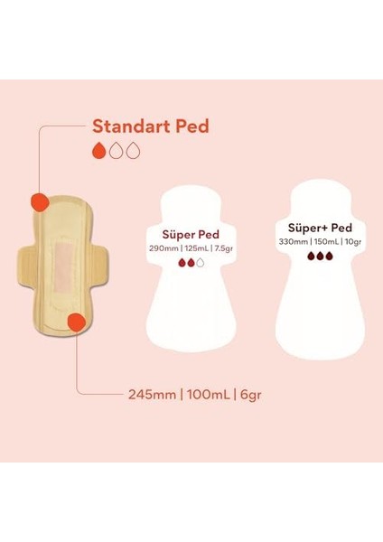 Beije 10&apos;lu Standart Ped modelleri