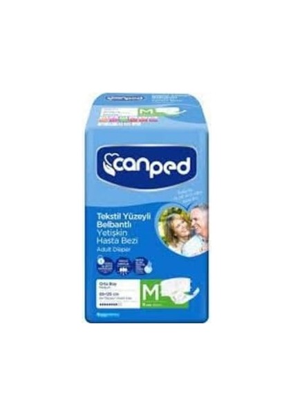 Canped Belbantlı Tekstil Hasta Bezi, Medium