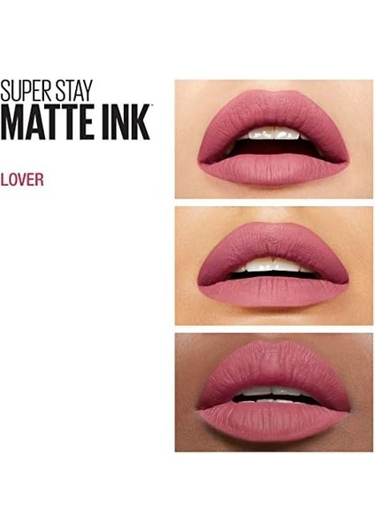 Maybelline New York Super Stay Matte Ink Likit Mat Ruj - 15 Lover (Pembe) modelleri