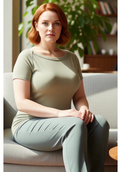 Kadınlar Için Kayık Yaka Vücuda Oturan Fitilli Kaşkorse Bluz Modeli Kaliteli Şık Rahat Modern