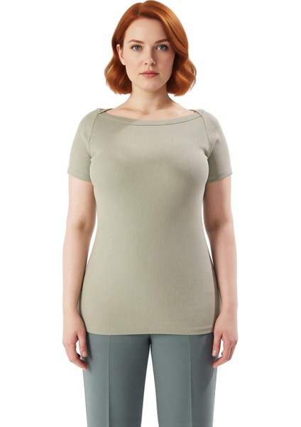 Kadınlar Için Kayık Yaka Vücuda Oturan Fitilli Kaşkorse Bluz Modeli Kaliteli Şık Rahat Modern fiyatları