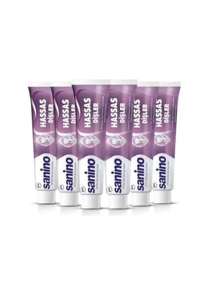 Sanino Hassas Dişler Için Beyazlatıcı Diş Macunu, 75 Ml, 6&apos;lı Paket fiyatları