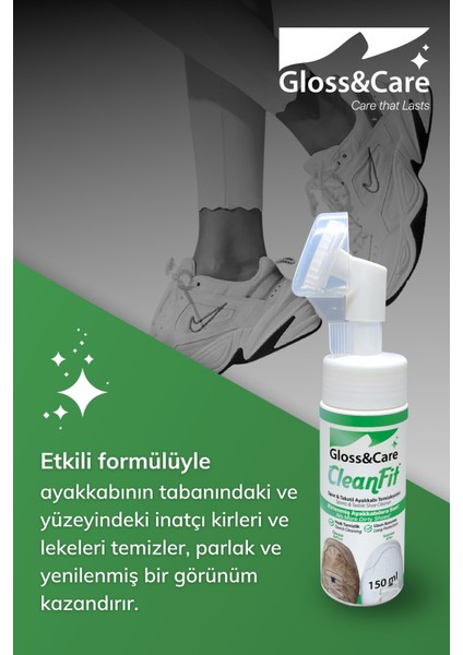 Cleanfit™ Spor ve Tekstil Ayakkabı Temizleyici – 150 ml indirimleri