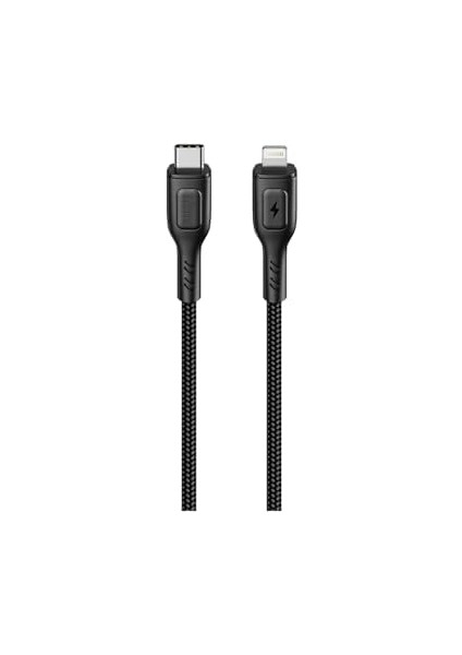Hkm Tech Knıt 30W Hızlı Şarj Destekli, Type-C To Lightning Şarj ve Data Aktarım Kablosu, 1 Metre, Siyah fiyatları