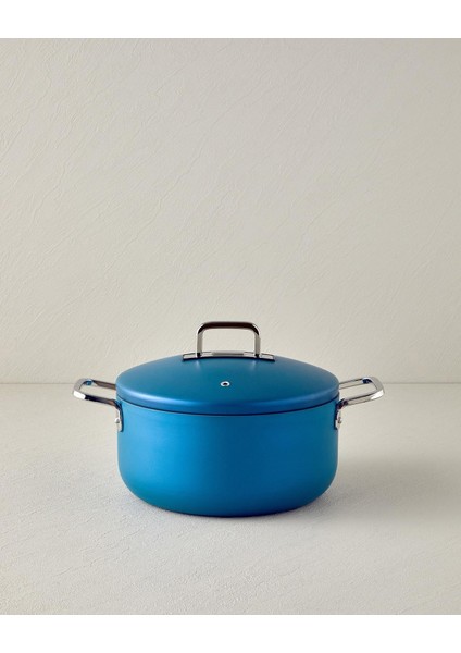 Luna Derin Tencere 24 cm Mavi