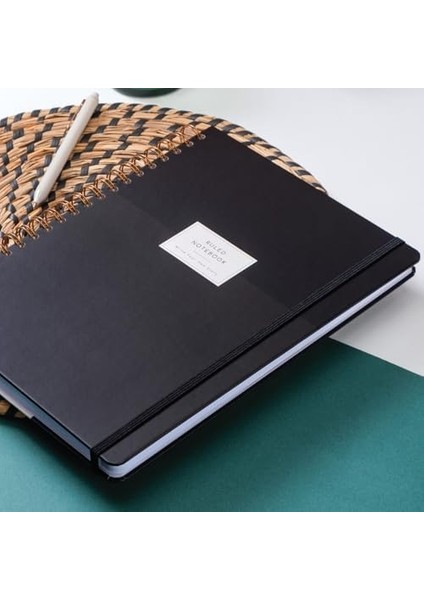 20X28 Spiralli Sert Kapak Çizgili Not Defteri Siyah fiyatları