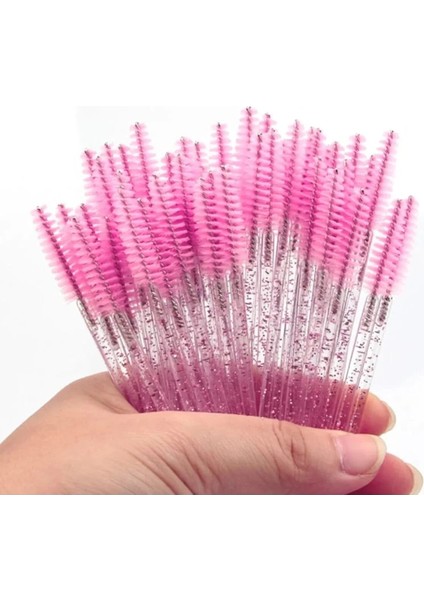 Kirpik Tarağı – 100’LÜ Tek Kullanımlık Maskara Fırçası, Manikür ve Kaş Uygulamaları Için Uygun