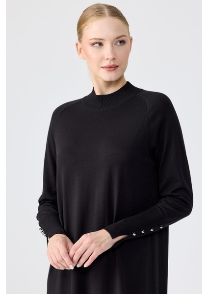 21597 Yarım Balıkçı Triko Elbise fiyatları