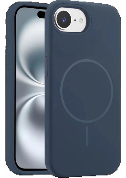 iPhone 16E Kılıf Jully Magsafe Kapak - Lacivert
