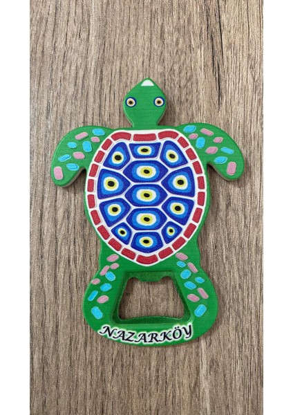 Nazarköy Temalı Plastik Şişe Açacağı Magnet Buzdolabı Süsü Açacak (KOD:927)