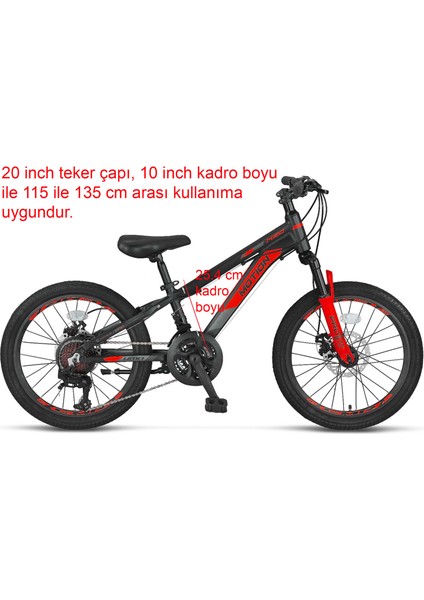 Motion 20 Jant Disk Fren Vitesli Çocuk Bisikleti 2078 (115 / 135 cm Arası Boy) modelleri