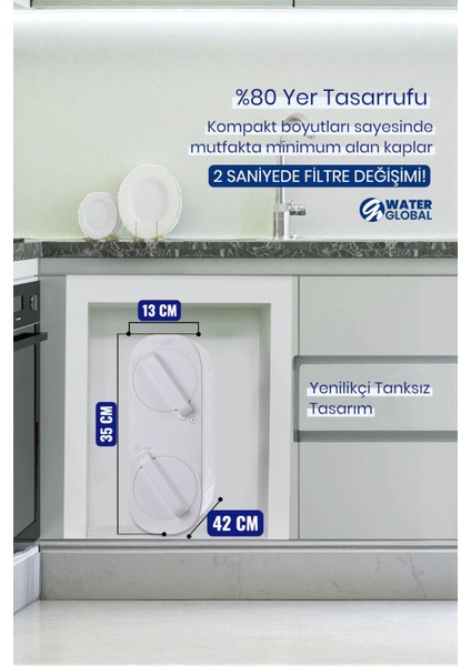 Su Arıtma Cihazı Direkt Akışlı Tanksız | 800 Gpd Tanksız • 5 Aşamalı (Üreticiden) fiyatları