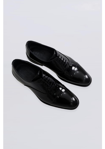 Siyah Smokin Rugan Deri Ayakkabı modelleri