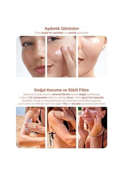 Sebamed Sun Care Spf 50+ Uva/uvb Filtresi ve E Vitamini Üçlü Yüksek Koruma Çok Yönlü Güneş Kremi 50 ml