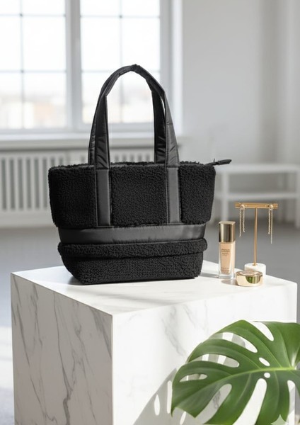 Peluş Kadın Omuz Çantası 26X40 cm