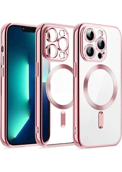 iPhone 12 Pro Kılıf Kross Magneticsafe Kapak - Rose