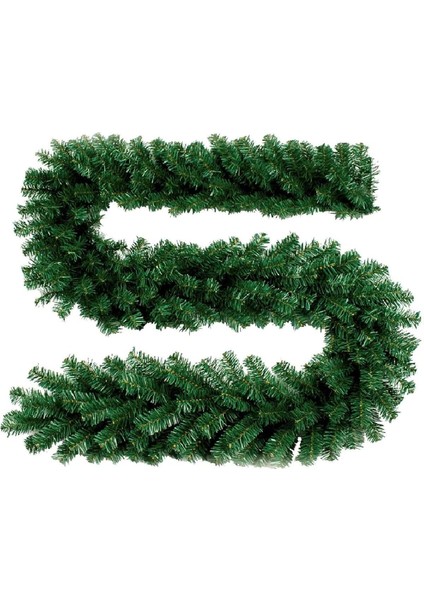 2025 Premium Yılbaşı Çam Garland – 270 cm, 240 Dal, Yoğun & Doğal Görünümlü Dekorasyon Süsü 🌿 indirimleri