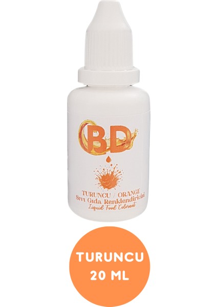 Bd Sıvı Gıda Boyası 20 ml Turuncu