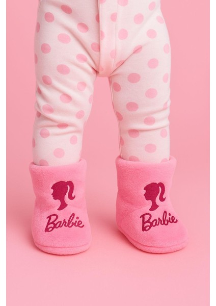 Bebek & Çocuk Kaydırmaz Eva Tabanlı Ev Botu / Panduf / Kışlık Peluş Bot / Pembe Desenli fiyatları