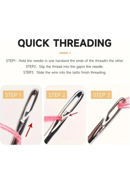 Kolay Iplik Geçirilen Iğne Seti 12 Adet modelleri