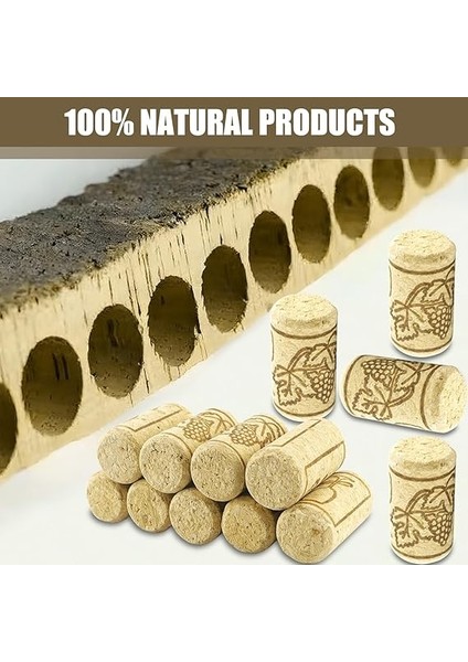 Işi Için Şarap Mantarı, Mantar Tıpa, El Işi Mantarı, Şişe Mantarı, Doğal Mantar, Şampanya Mantarı, Şarap Mantarı, Şarap Bira Şişesi, El Işi, Dekorasyon, Kendin Yap 27 Adet (20 x 38 Mm) modelleri