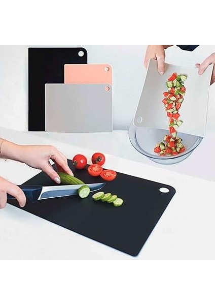 TE-138 Kesme Tahtası Seti Plastik Kesme Tahtası Esnek Kesme Tahtası Seti Doğrama Tahtası Seti modelleri