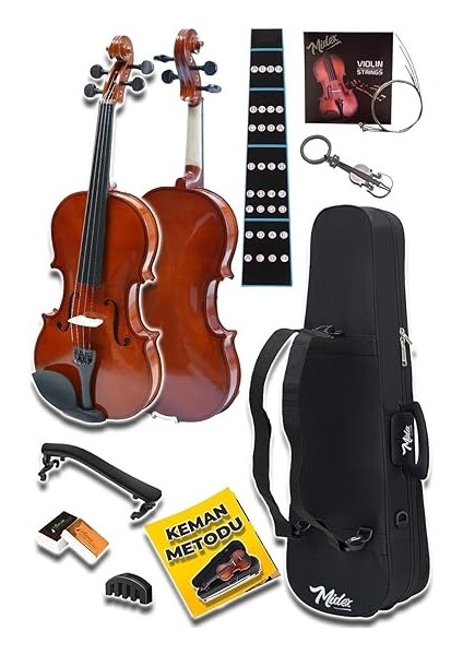 CVL-741-TYS Profesyonel 1/4 Çocuk Kemanı Seti 6-8 Yaş (Yastık Tel Çanta Yay Susturucu Reçine) fiyatları