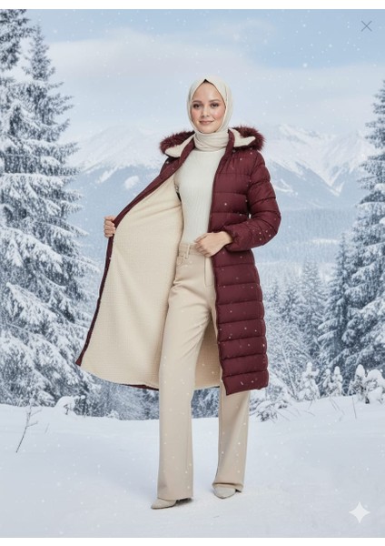 Kadın Genç Spor Büyük Beden Içi Tamemen Kürklü Şişme Mont fiyatları